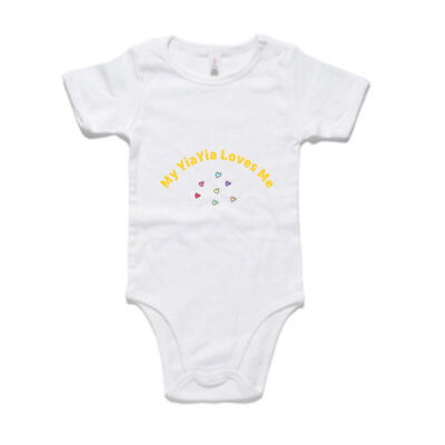 My YiaYia Loves Me Onesie! Unique Greek gift for a boy or a girl.  Thumbnail