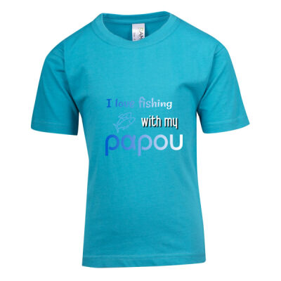 'I love fishing with my Papou' -  Youth Kids / Youth Premium Tee Thumbnail